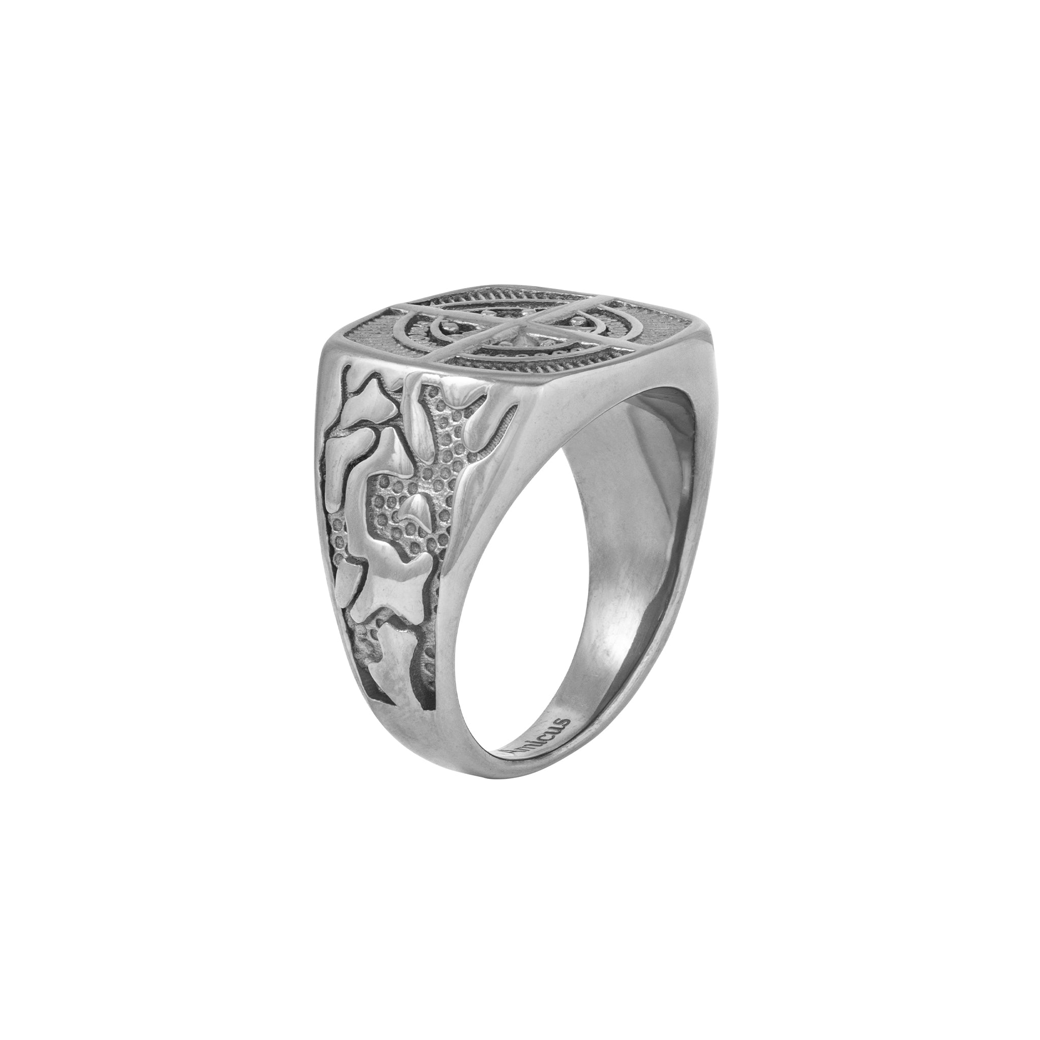 COMPASS RING (SILVER)