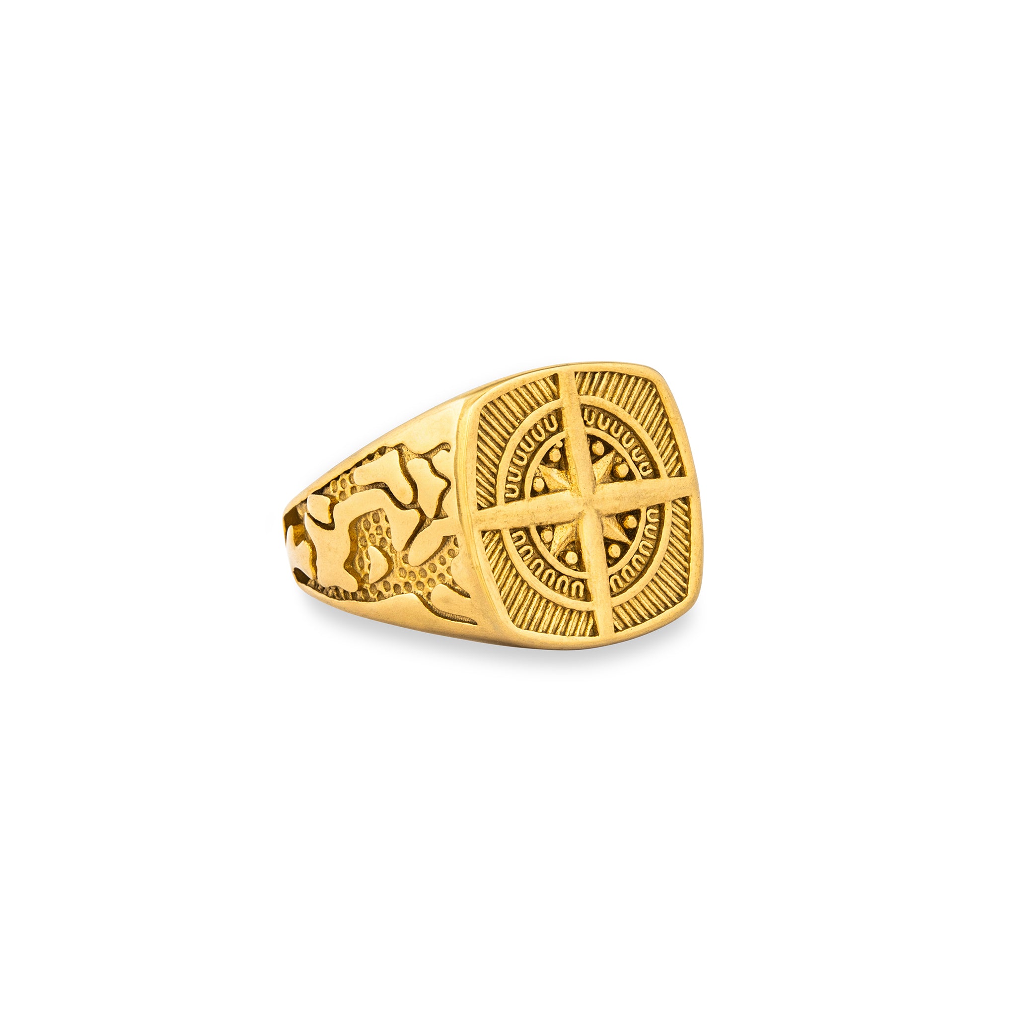 COMPASS RING (GOLD)