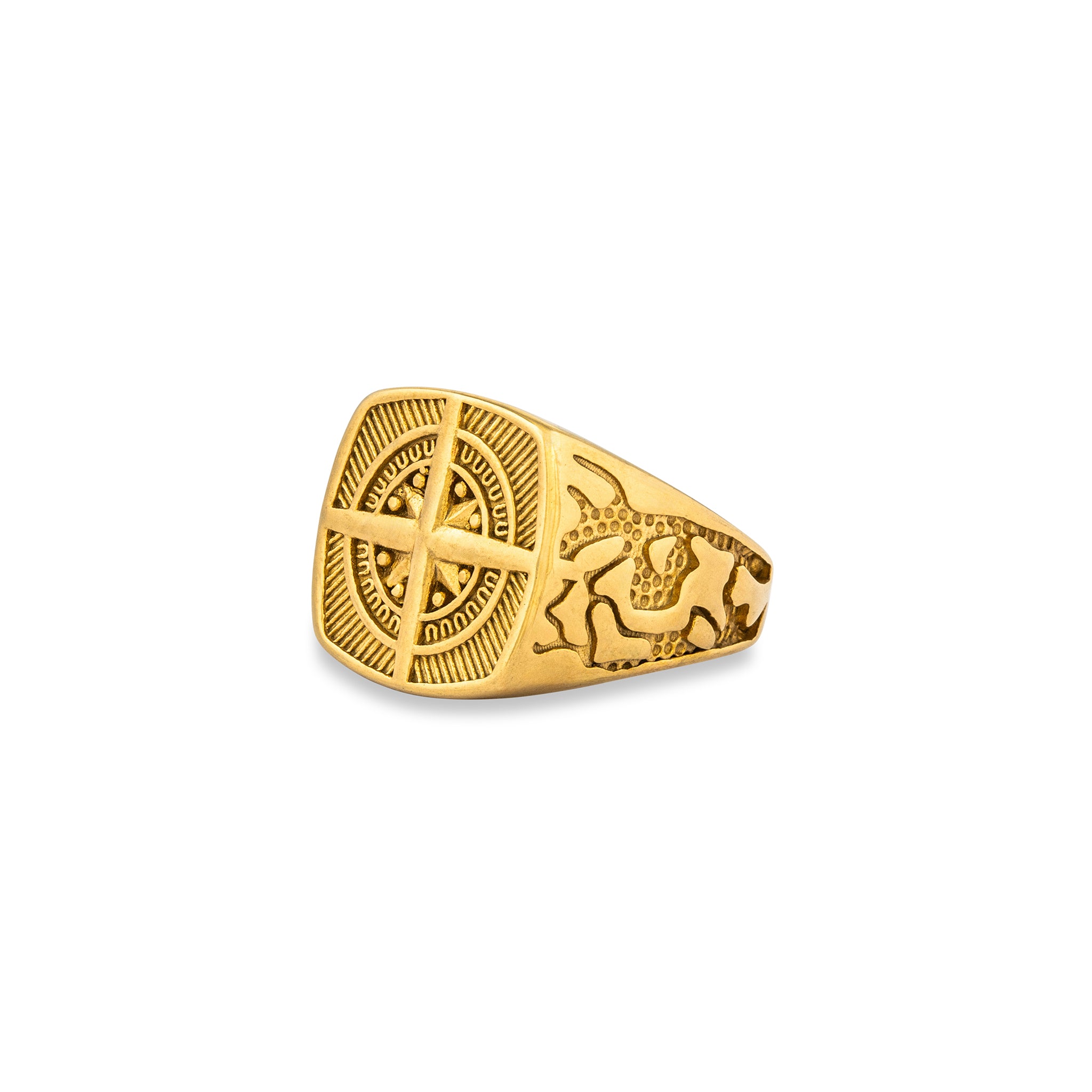 COMPASS RING (GOLD)