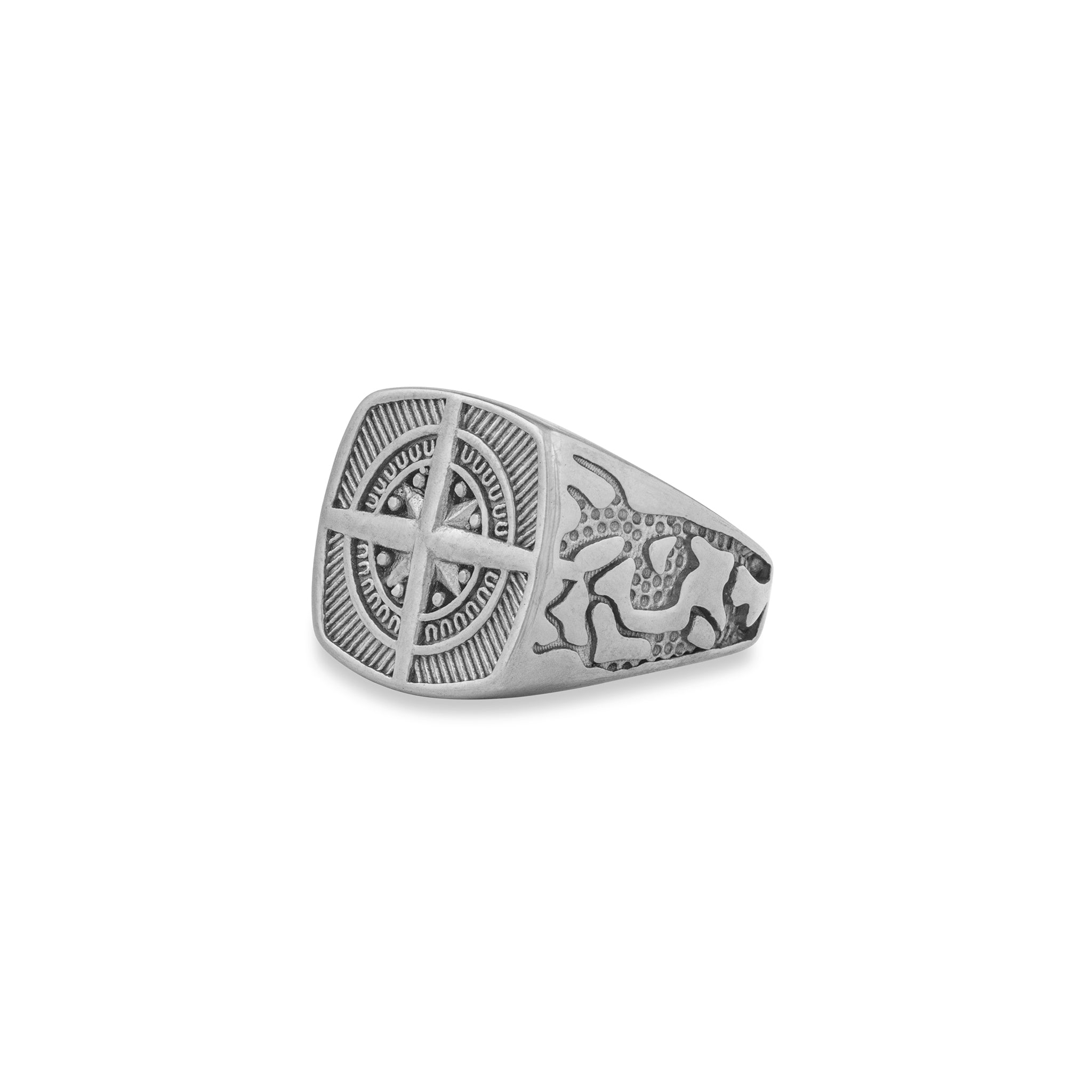 COMPASS RING (SILVER)