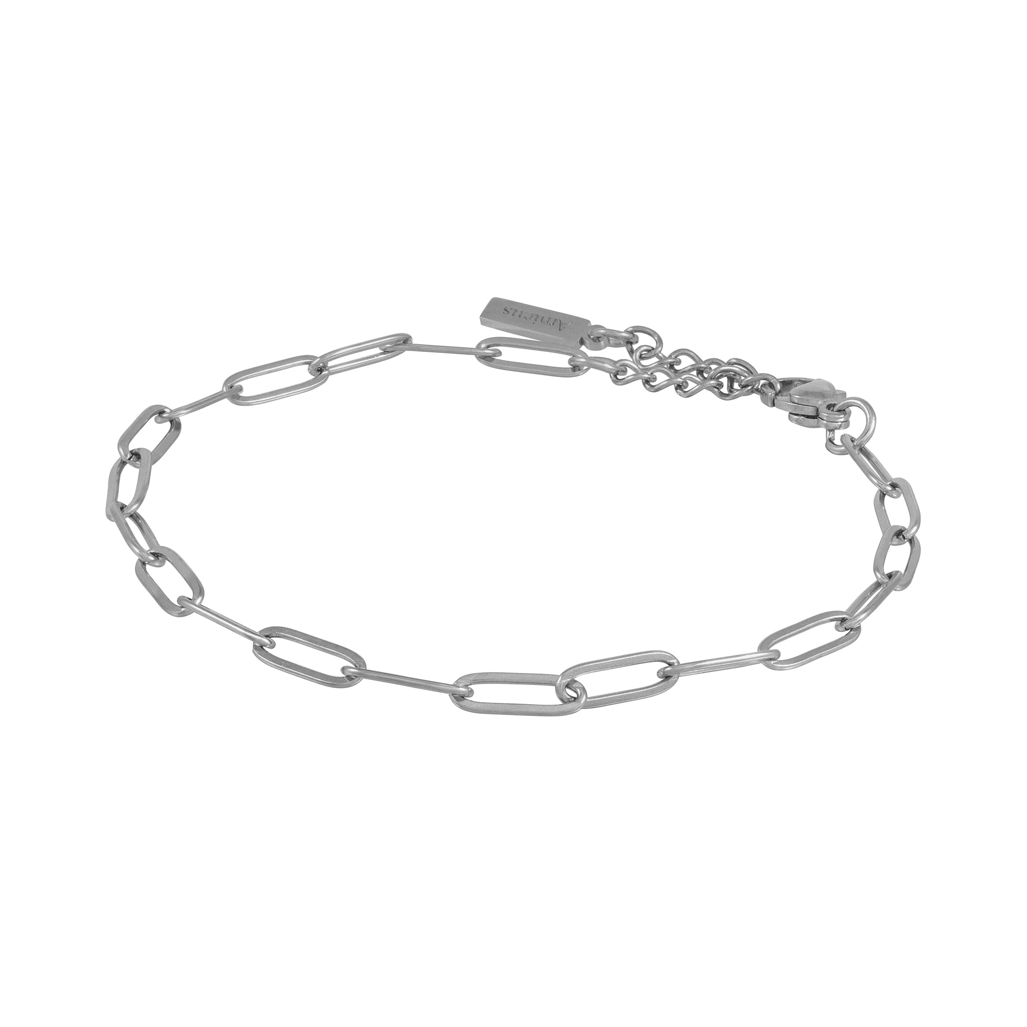 PAPER CLIP BRACELET (SILVER) 10MM