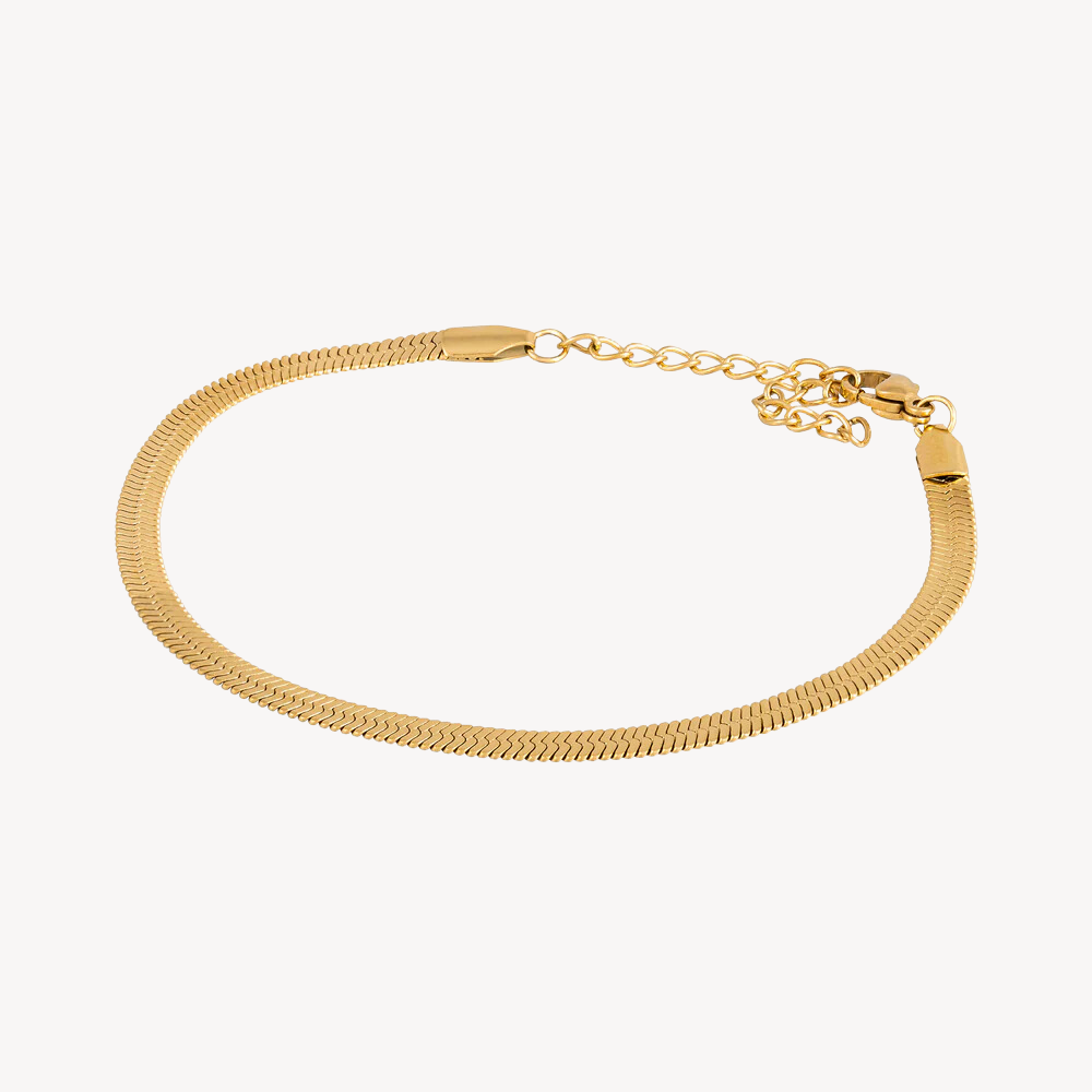 SNAKE BRACELET (GOLD) 3MM