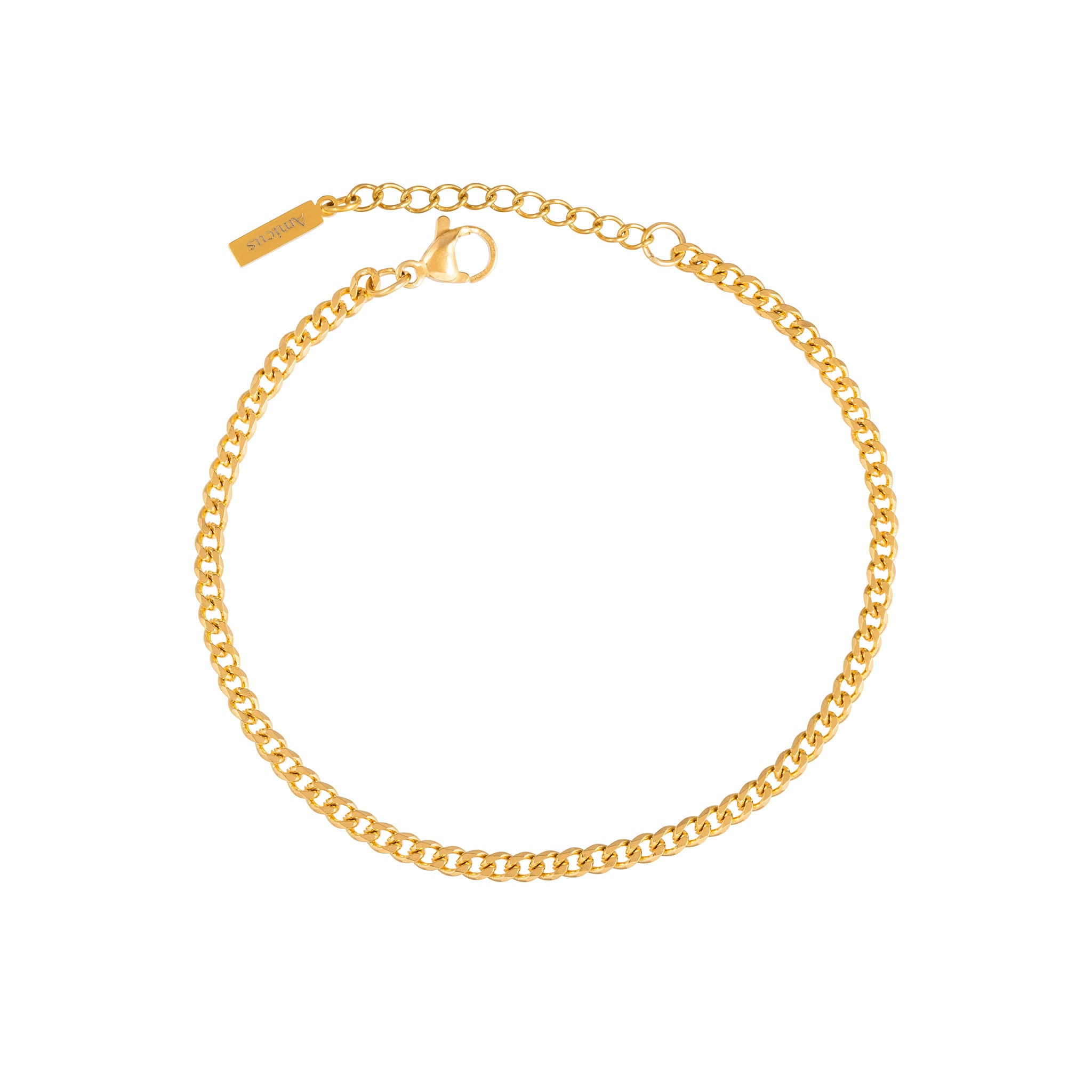 CUBAN BRACELET (GOLD) 2MM