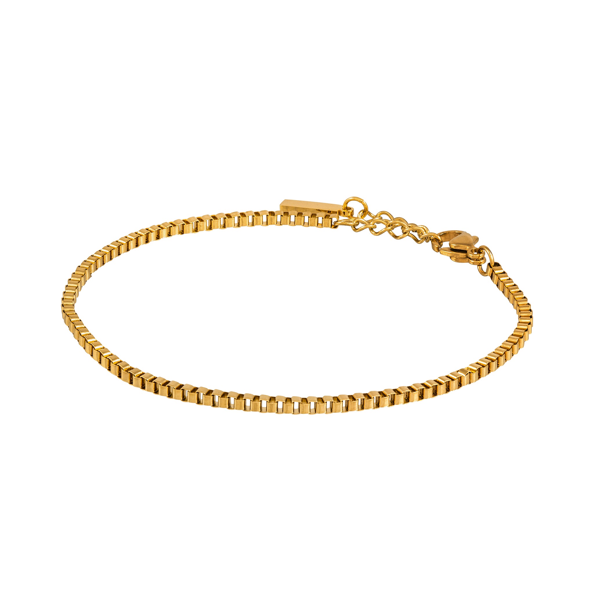 BOX BRACELET (GOLD) 2MM