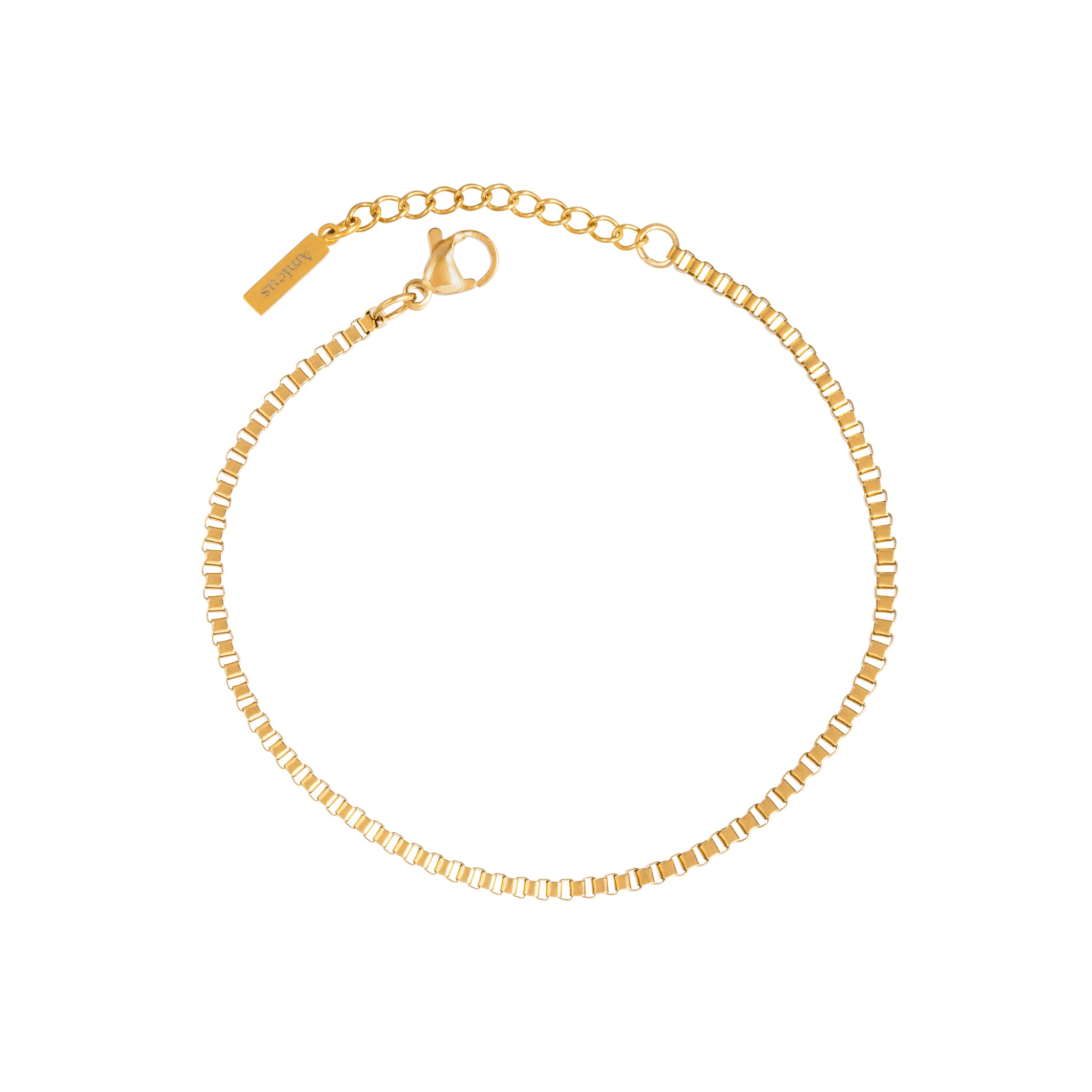 BOX BRACELET (GOLD) 2MM