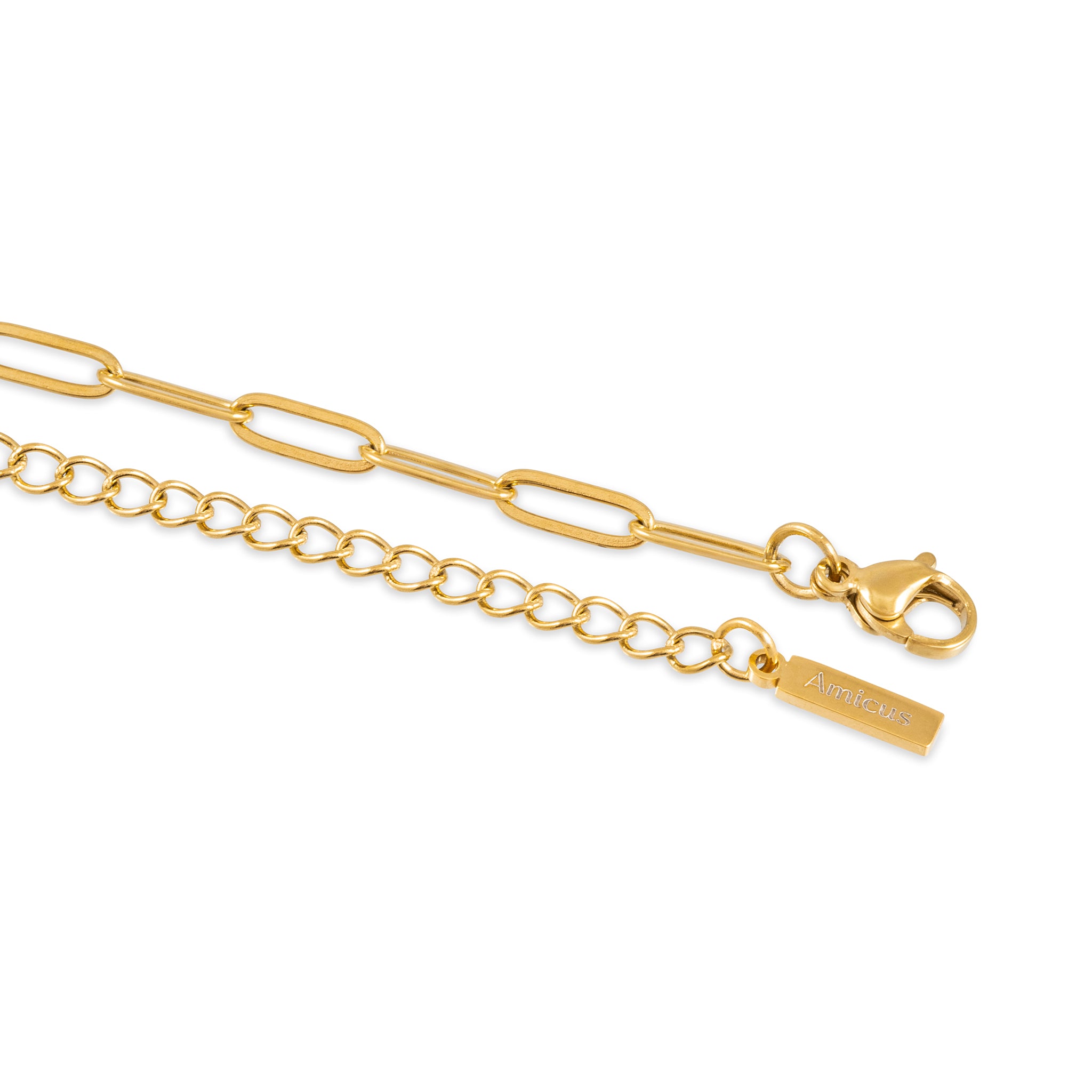 PAPER CLIP CHAIN (GOLD) 10MM