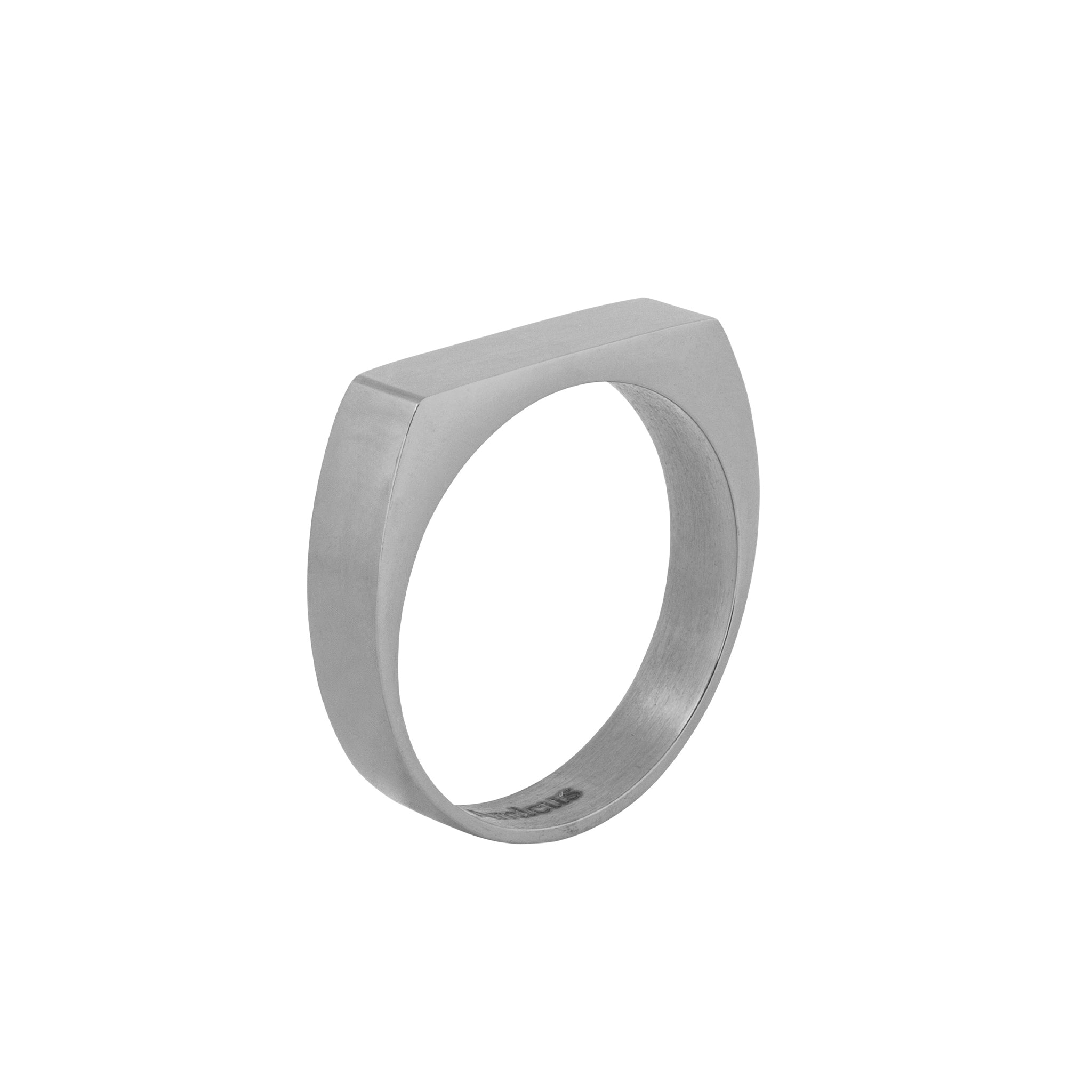 RECTANGLE SIGNET RING (SILVER)