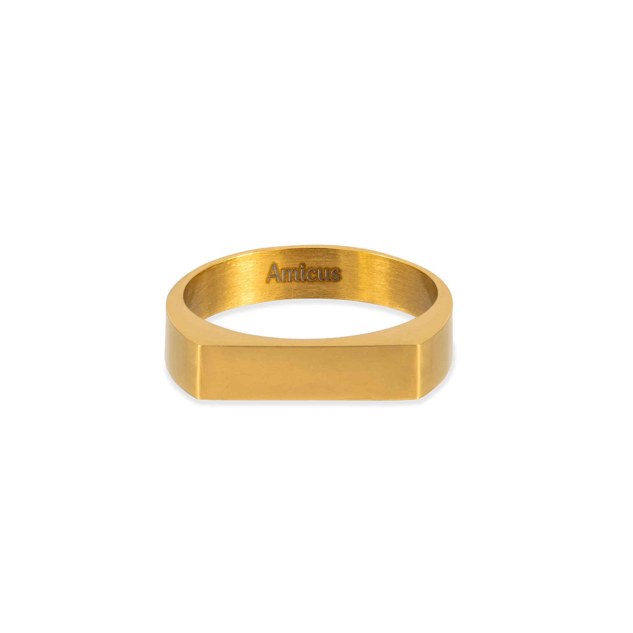 RECTAGLE SIGNET RING (GOLD)