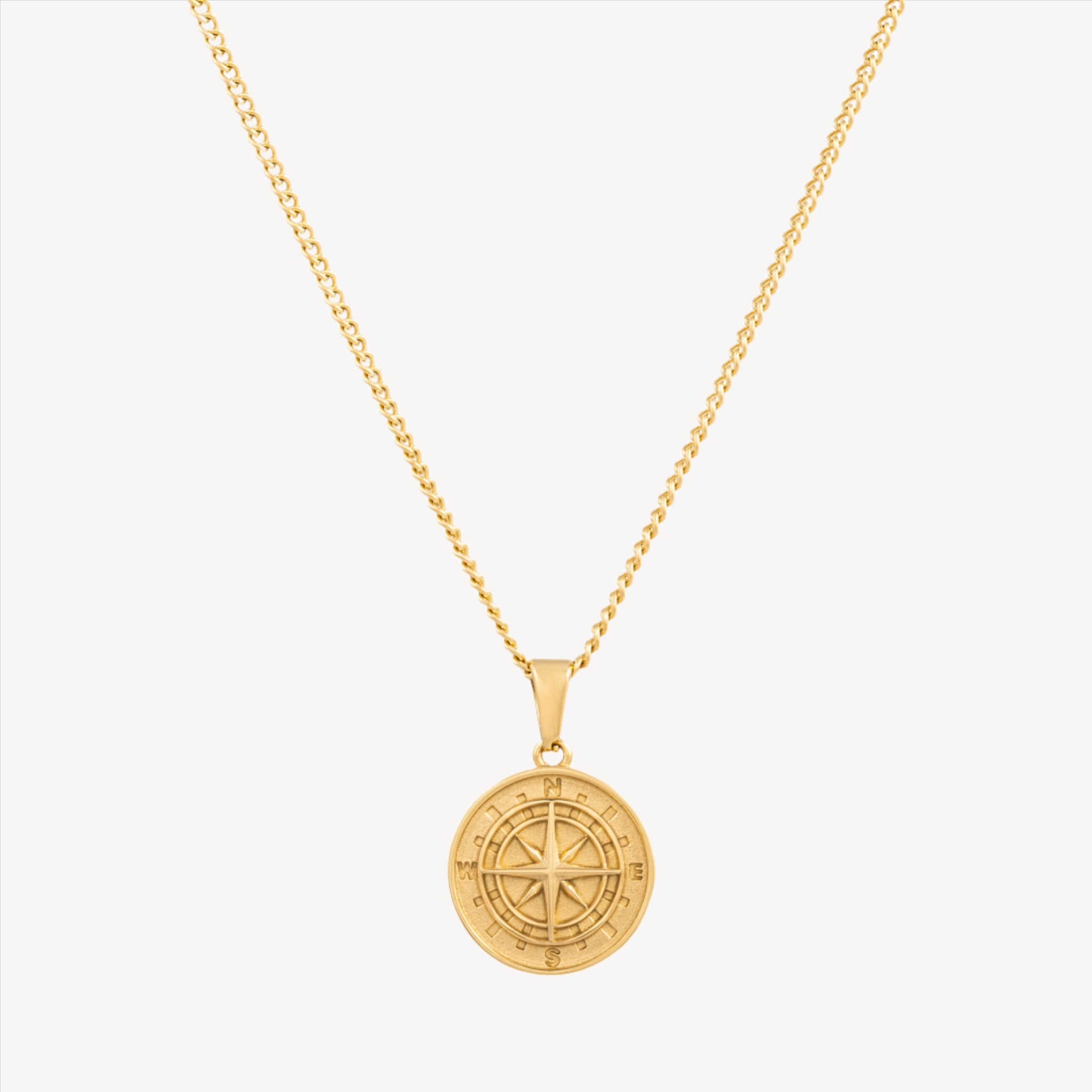 COMPASS PENDANT (GOLD)