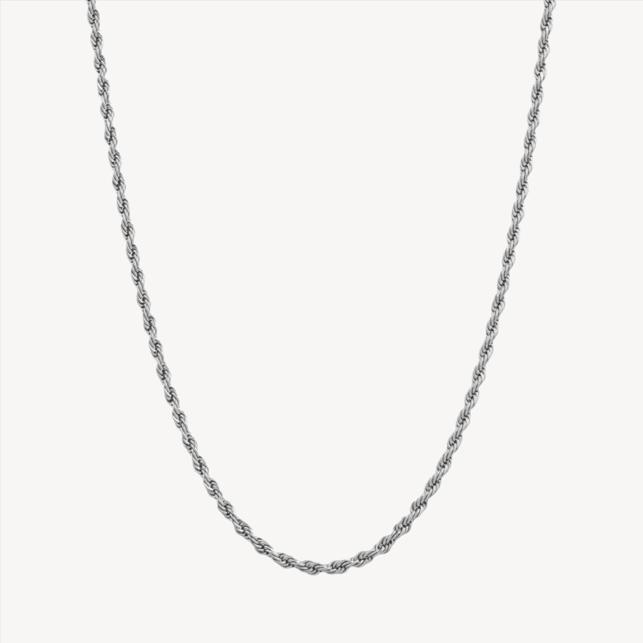 SILVER ROPE CHAIN (3MM)