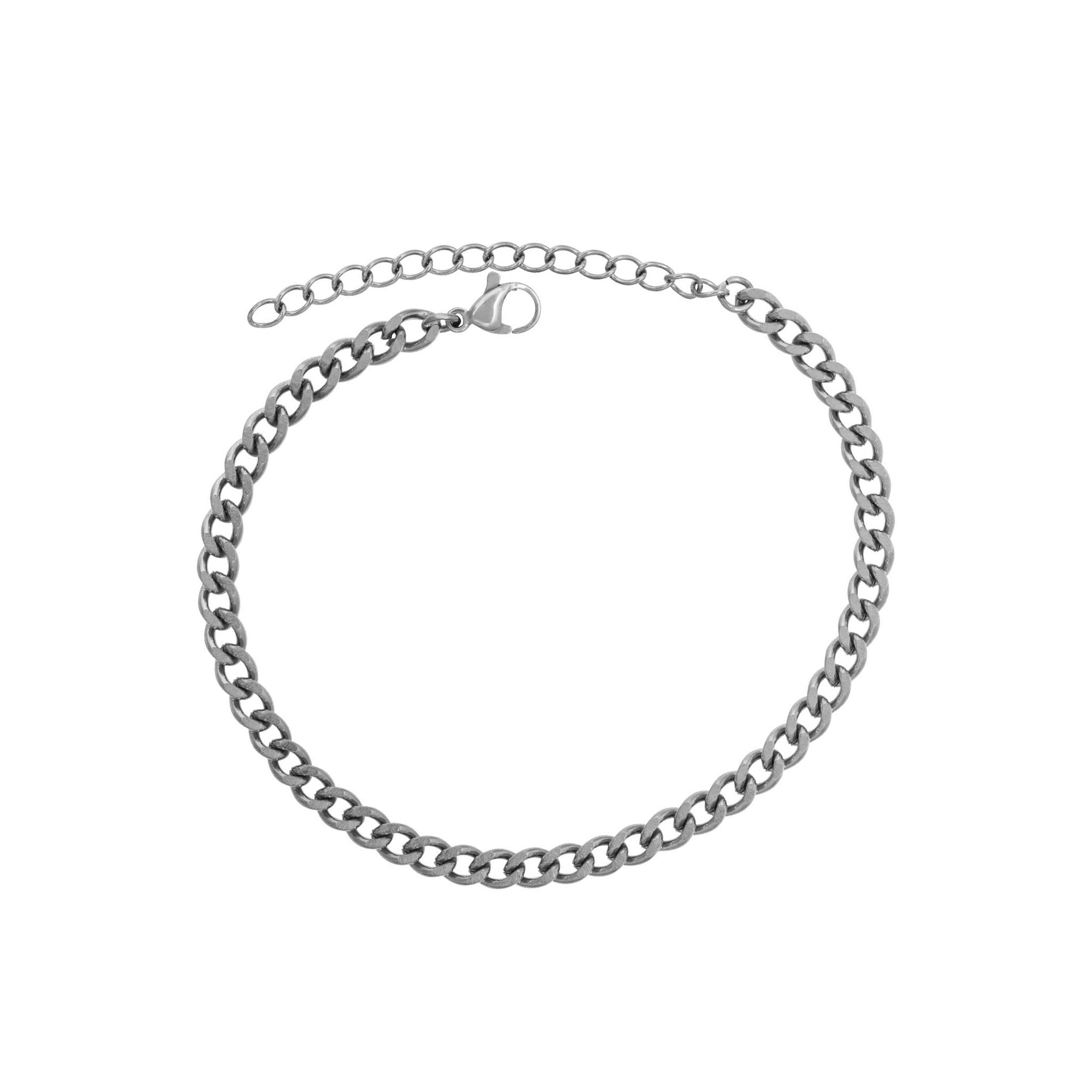 CUBAN BRACELET (SILVER ) 4MM